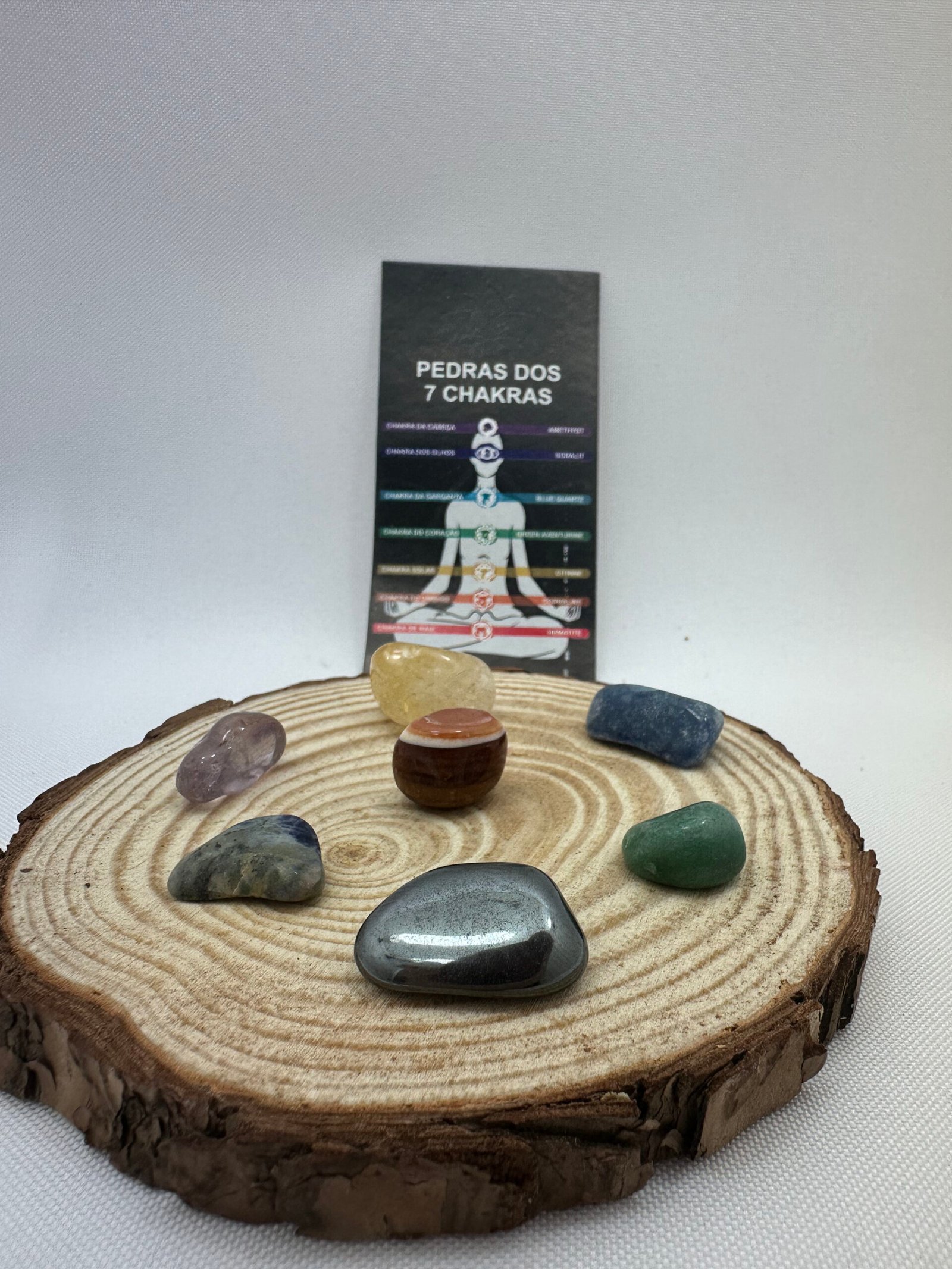 Kit 7 pedras Chakras