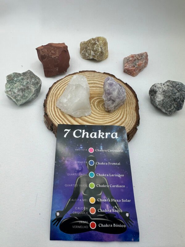 Caixa Dos Chakras - Pedras Bruta