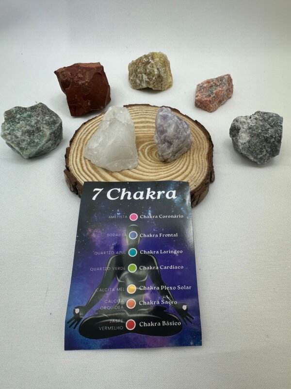 Caixa Dos Chakras - Pedras Bruta