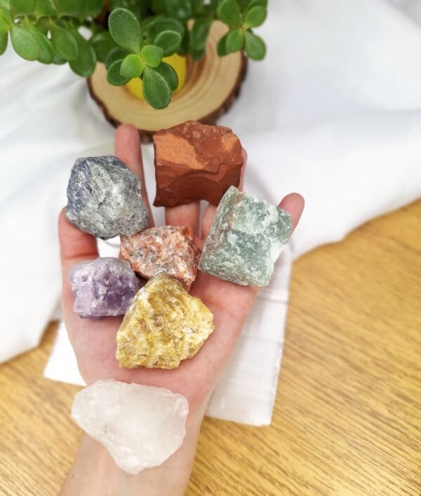 Caixa Dos Chakras - Pedras Bruta