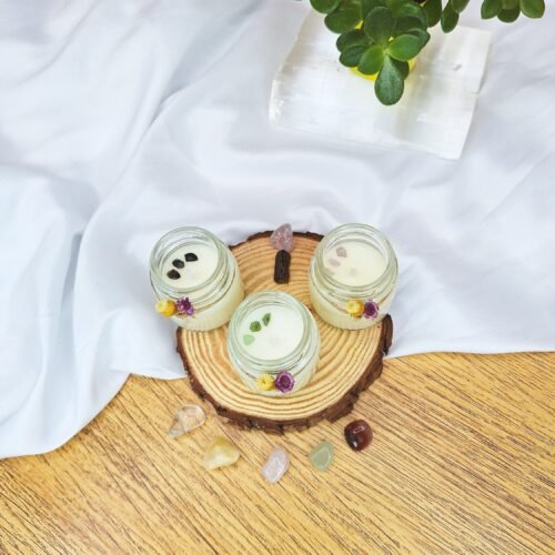 Trio velas Premium -2025 (aromas de Flor de Figo, Coco, Fresia com Pera)