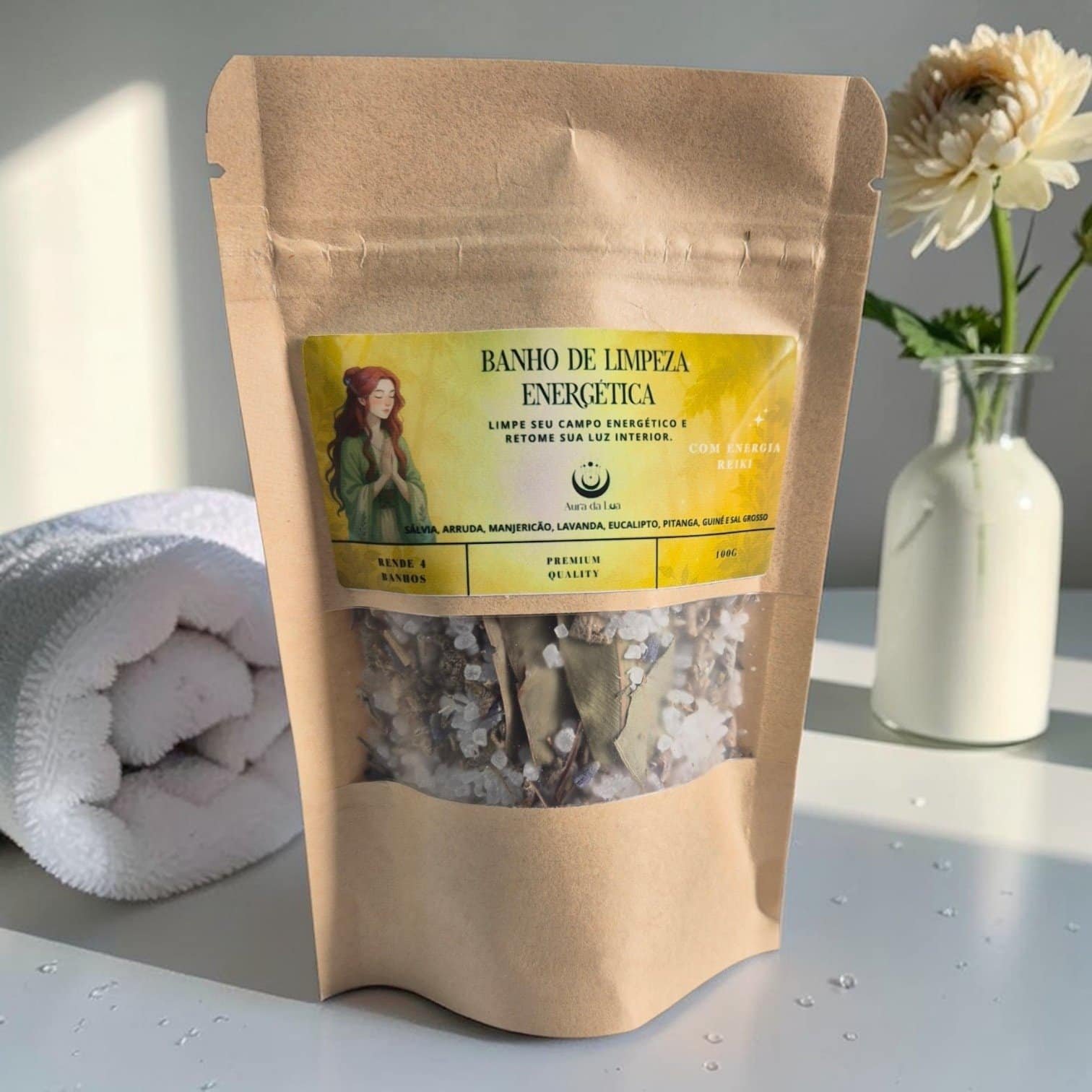 Banho Limpeza Energética - Com Reiki