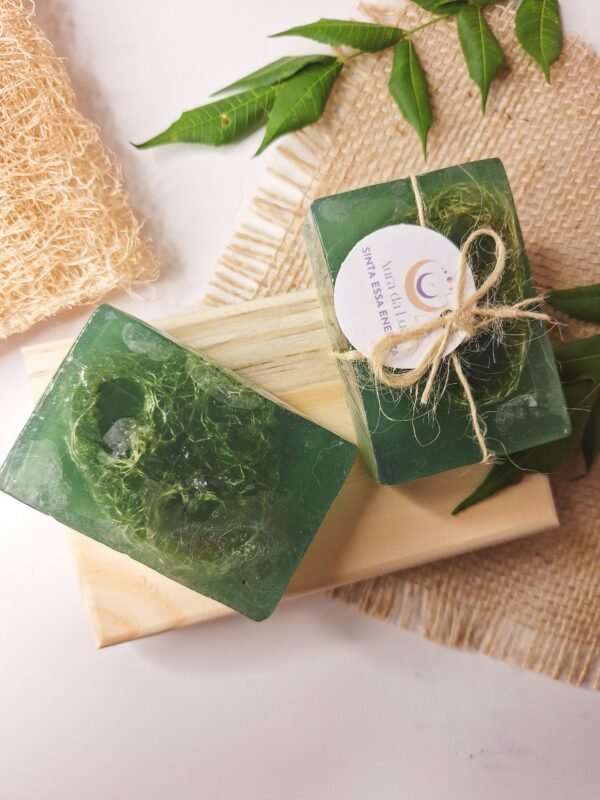 Sabonete Energético com Bucha Vegetal (PROTEÇÃO, RENOVAÇÃO, VITALIDADE)