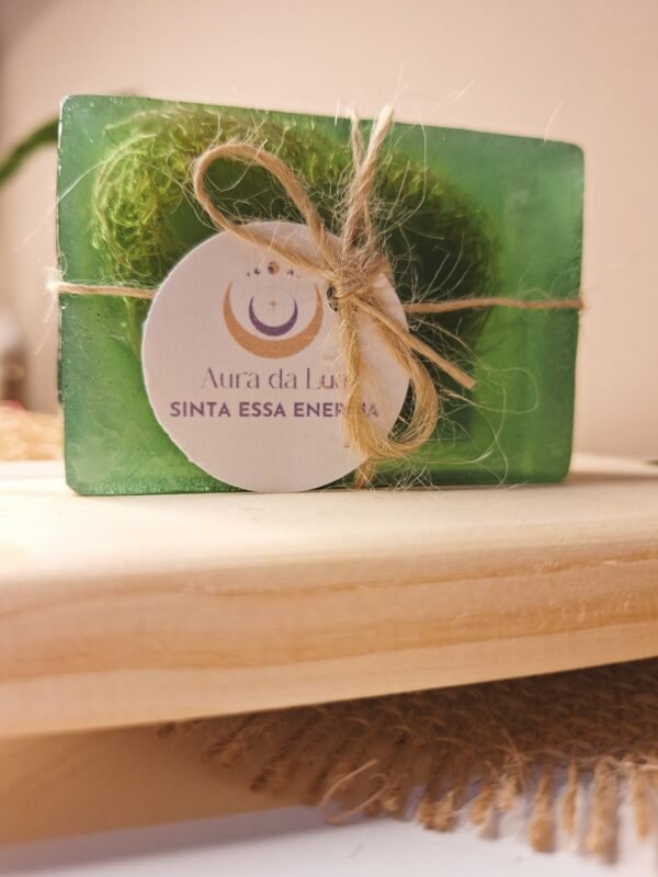 Sabonete Energético com Bucha Vegetal (PROTEÇÃO, RENOVAÇÃO, VITALIDADE)