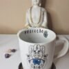 Caneca Mão De Fátima Hamsa Proteção Olho Grego