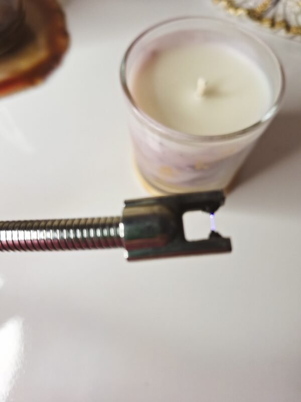 Acendedor Elétrico Recarregável USB para velas cinza