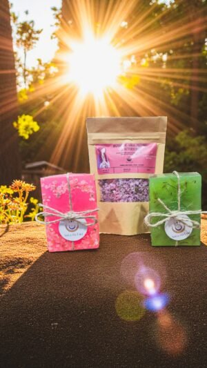 🔑 Kit A Chave para o Amor-Próprio (2 sabonetes + 1 Banho de Amor-Próprio — com Reiki)