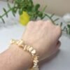 Pulseira Madrepérola Bege Cascalho - Luz Materna, Amor Universal
