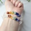 Pulseira de Quartzo Cristal 7 Chakras - Harmonia e Equilíbrio Energético