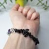 Pulseira de Obsidiana Negra e 7 Cristais Chakras - Harmonia e Proteção Energética