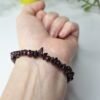 Pulseira de Granada Cascalho – Vitalidade, Paixão, Coragem e Energia Pessoal (acompanha embalagem)