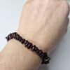 Pulseira de Granada Cascalho – Vitalidade, Paixão, Coragem e Energia Pessoal (acompanha embalagem)