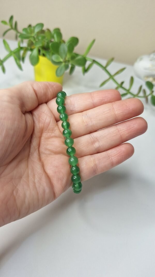 Pulseira 7 Chakras de Quartzo Verde 6mm- Saúde e Equilíbrio Emocional