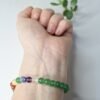 Pulseira 7 Chakras de Quartzo Verde 6mm- Saúde e Equilíbrio Emocional