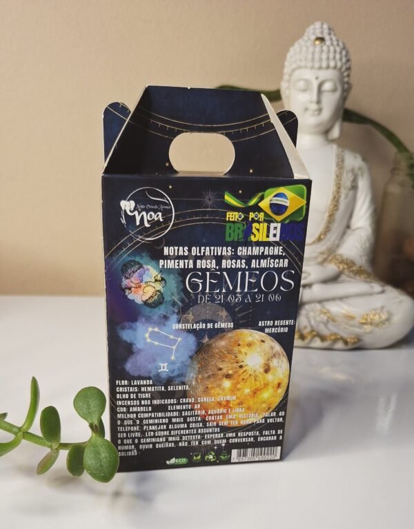 Incenso Cascata signo GÊMEOS (formato de flor de lótus)