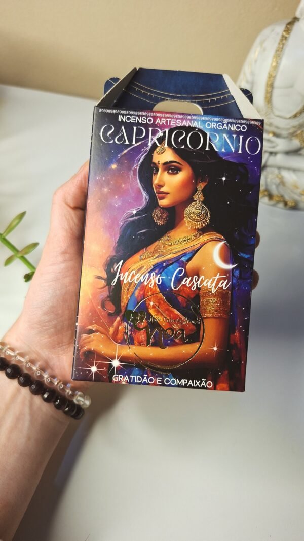 Incenso Cascata signo CAPRICÓRNIO (formato de flor de lótus)