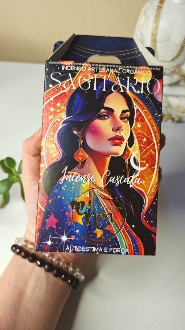 Incenso Cascata signo SARGITÁRIO (formato de flor de lótus)