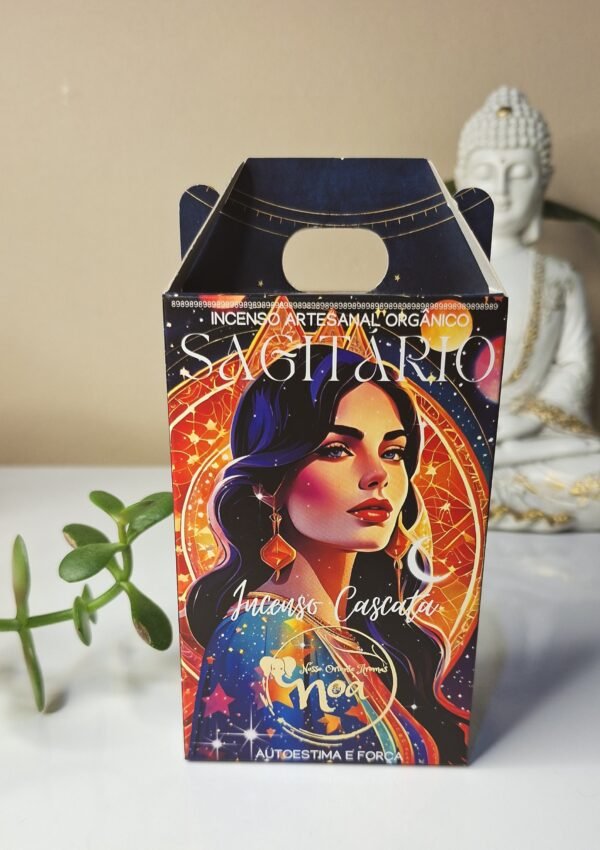 Incenso Cascata signo SARGITÁRIO (formato de flor de lótus)
