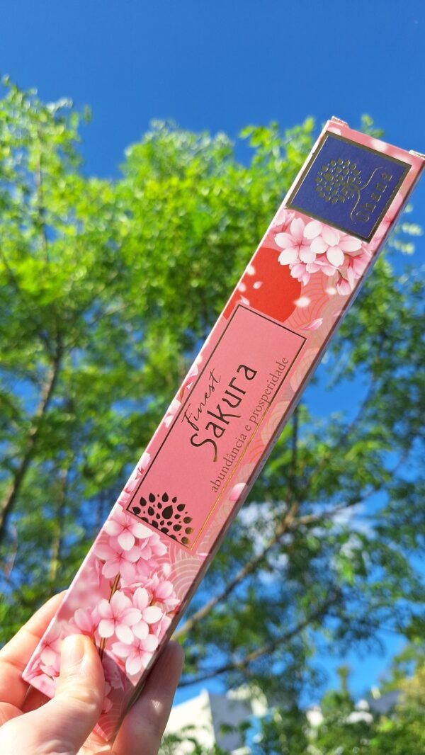Incenso Finest Sakura 15 varetas- Terapêutico (ABUNDÂNCIA)