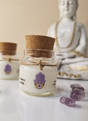 Vela Mão de Fátima: Luz e Proteção Espiritual (escolha o aroma)