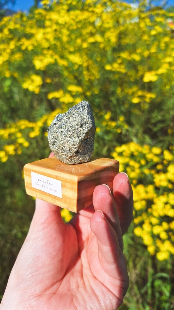 PIRITA NA BASE DE MADEIRA - ATRAIA PROSPERIDADE E ABUNDÂNCIA 100g a 130g