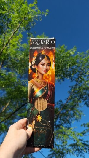 Incenso Signo - Aquário (ABUNDÂNCIA E FERTILIDADE) 15 Varetas- Terapêutico