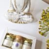 Trio velas Premium -PROTEÇÃO E ABUNDÂNCIA (caixa premium)