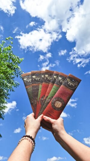 Kit 7 incensos artesanais e naturais de varetas- Magia do Círculo de Luz e Proteção