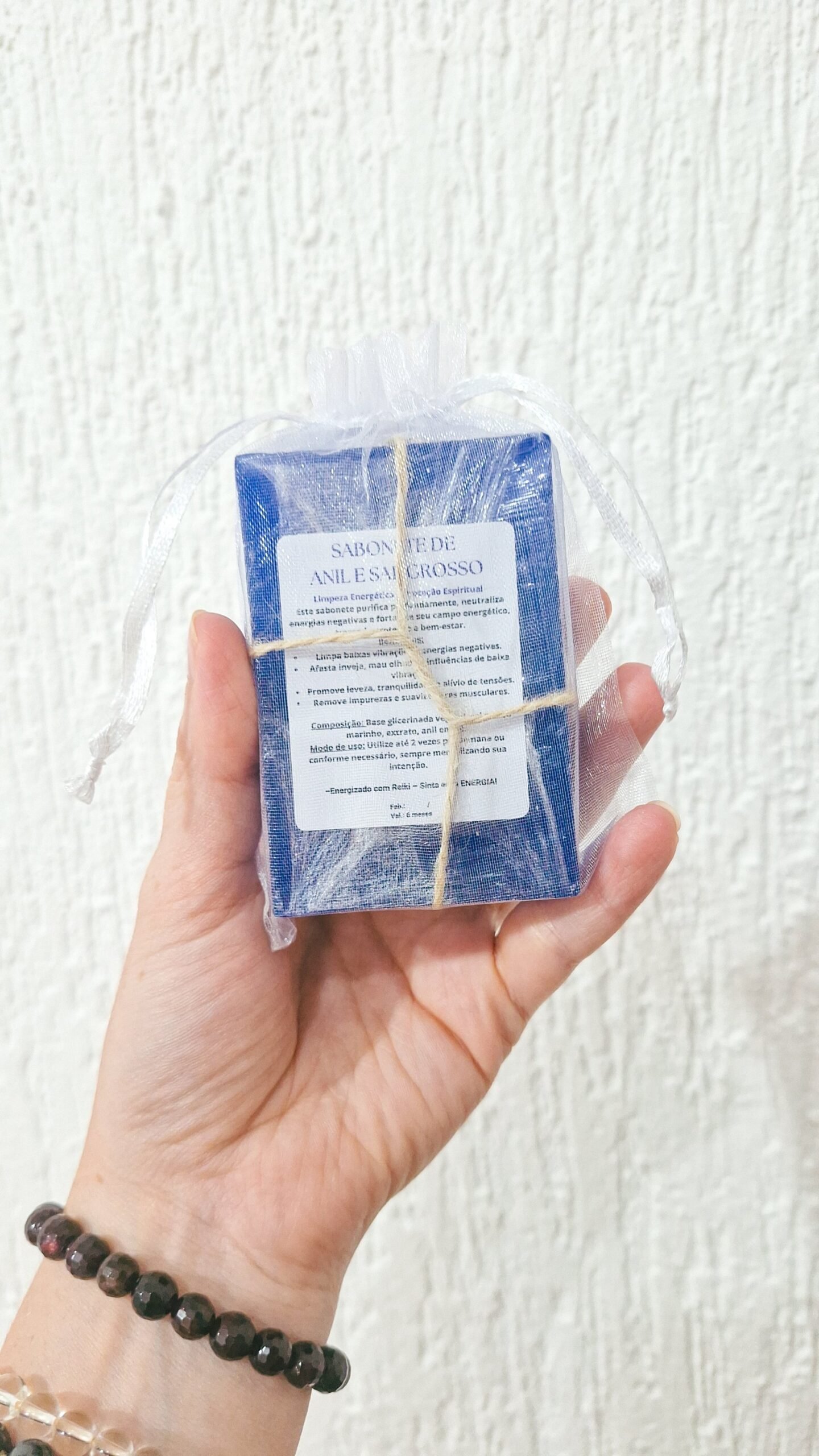 Embalagem presente organza transparente| sabonete