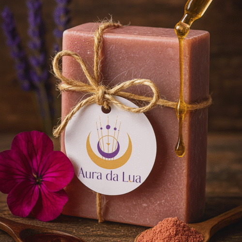 (Lançamento) SABONETE ARGILA ROSA, Óleos hidratantes e óleo essencial – (Intuição, conexão e despertar)