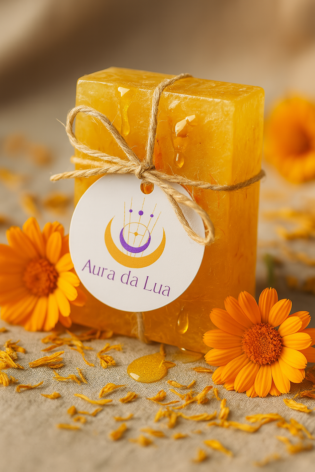 (Lançamento) SABONETE CALÊNDULA  (BOM DIA FLOR DO DIA)– (HIDRATAÇÃO, CALMA, RENOVAÇÃO)