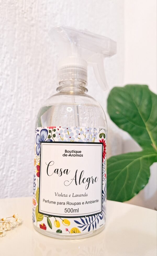 PERFUME PARA ROUPAS E AMBIENTE – VIOLETA E LAVANDA – 500ML
