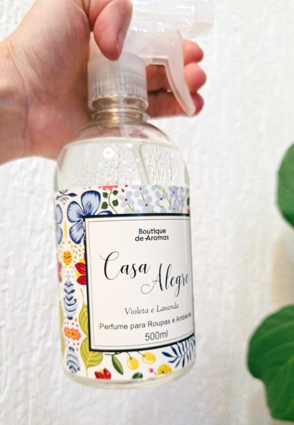 PERFUME PARA ROUPAS E AMBIENTE – VIOLETA E LAVANDA – 500ML