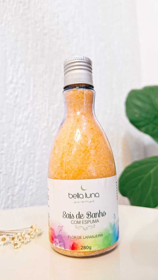 SAIS DE BANHO COM ESPUMA - FLOR DE LARANJEIRA - 280G 🍃
