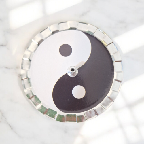 Incensário metal Yin Yang – Equilíbrio e Harmonia ✨