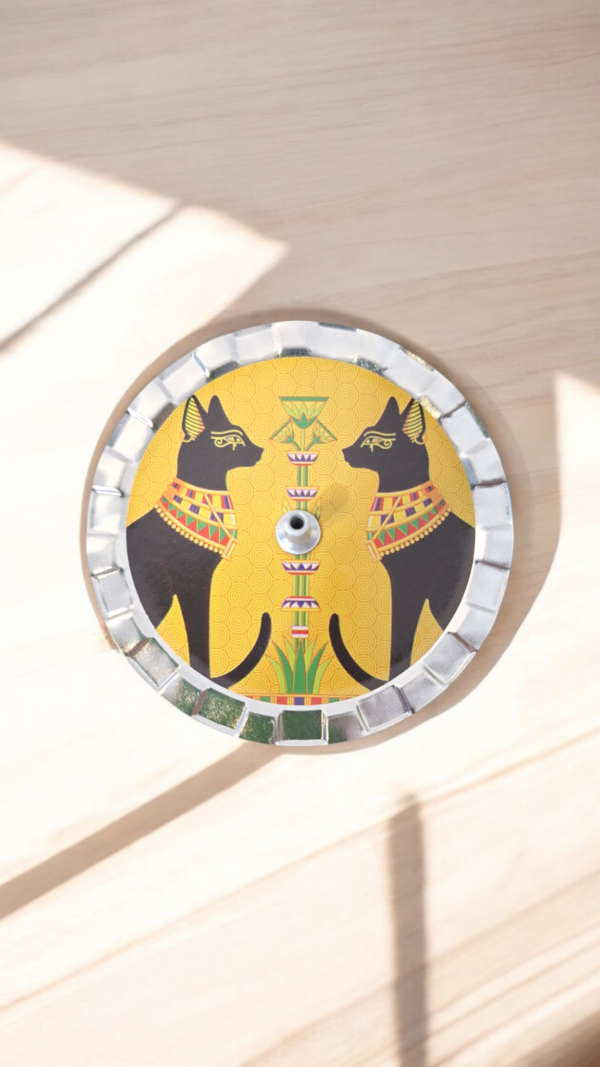Incensário metal Divindade Bastet – Proteção e Energia Ancestral Egípcia 🐾✨