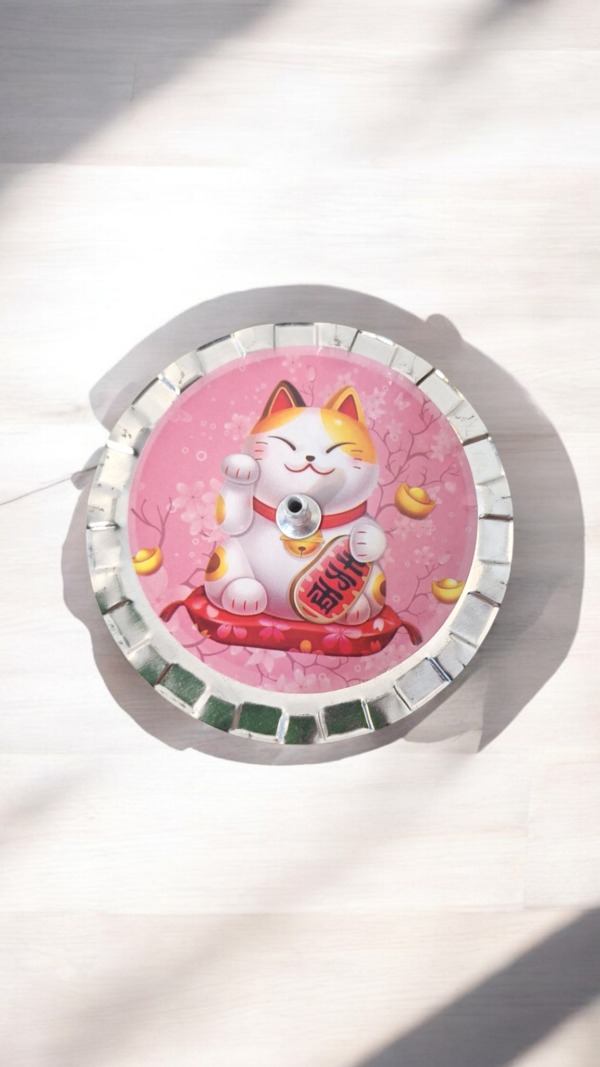 Incensário metal Buda Fofo de Gatinho – Alegria e Encanto Felino 🐾✨