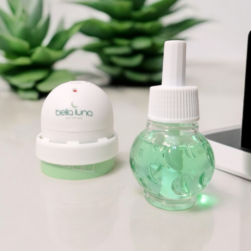 🍃Aromatizador Elétrico + 1 refil 30ml (Maça Verde)- 750 horas de duração 🍃
