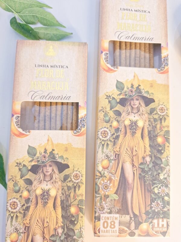 Incenso Vila Zen – Linha Mística das Bruxas 💜 Flor de Maracujá – Calmaria e Serenidade 💜