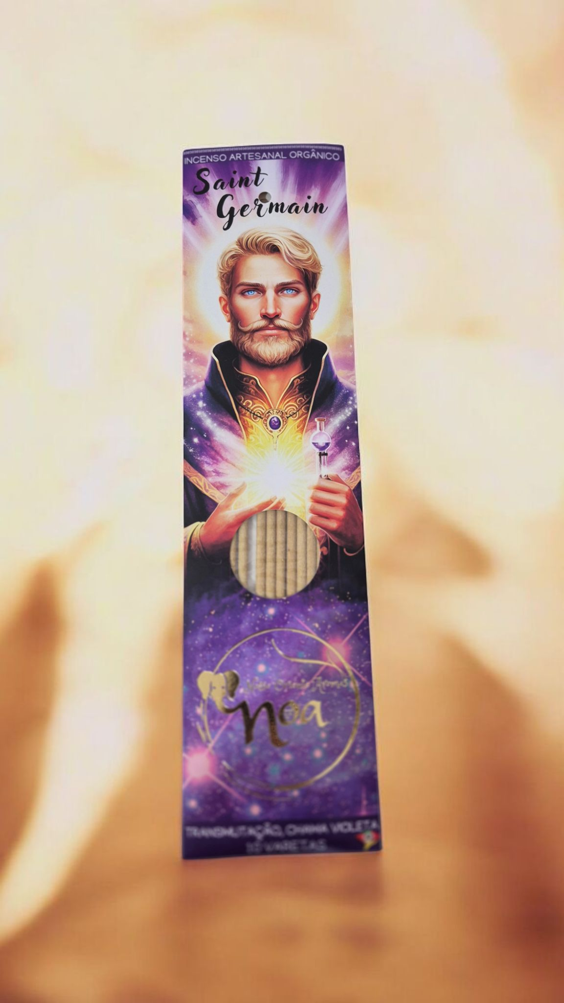 Incenso Saint Germain - Orgânico (Transmutação da Chama Violeta)Terapêutico