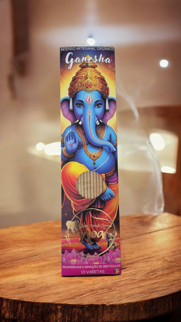 Incenso Ganesha - Orgânico (Prosperidade e Remoção de Obstáculos)Terapêutico