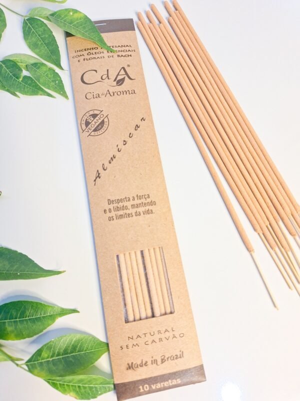 Incenso 100% Natural e vegano com Óleo Essencial de Almíscar – Força e Libido
