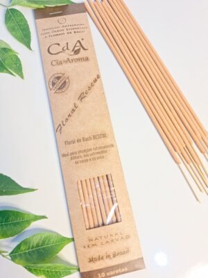 Incenso 100% Natural de Floral de Bach Rescue Vegano- Para momentos difíceis