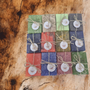 Kit Proteger, Limpar e Fluir – Ritual Completo: 12 Sabonetes  + Saboneteira + Banho Energético GRÁTIS