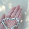 Pulseira de Howlita cascalho - Paz, Paciência e Equilíbrio de Emoções