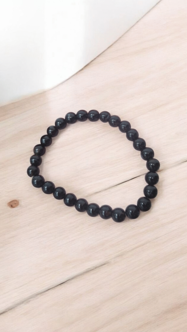 Pulseira de Obsidiana Natural 4mm — Proteção, Concentração e Autodescoberta