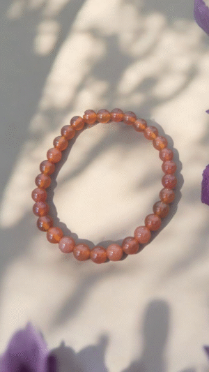 Pulseira de Coralina esfera de 4mm — Vitalidade, Coragem e Força Interior