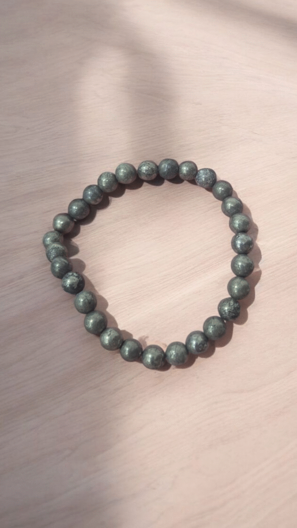 Pulseira de Pirita Natural — Prosperidade, Abundância e Proteção