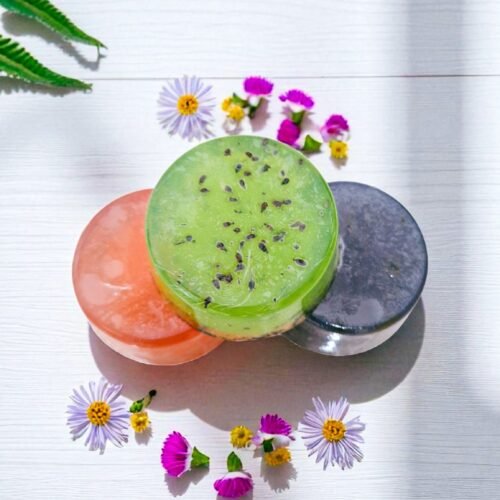 (Lançamento exclusivo) Kit  Alívio da Alma 3 Sabonetes Naturais – Erva-Doce, Jasmim e Lavanda
