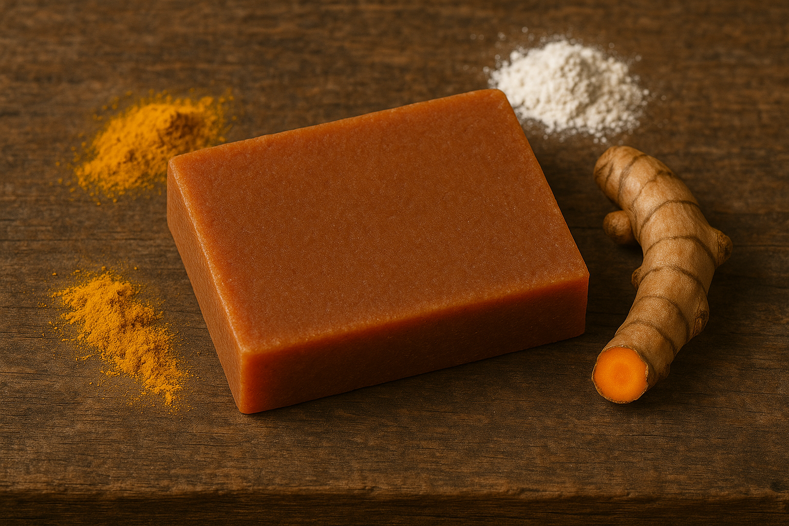 (Lançamento)SABONETE AÇAFRÃO E DOLOMITA- Depila e Clareia 120g